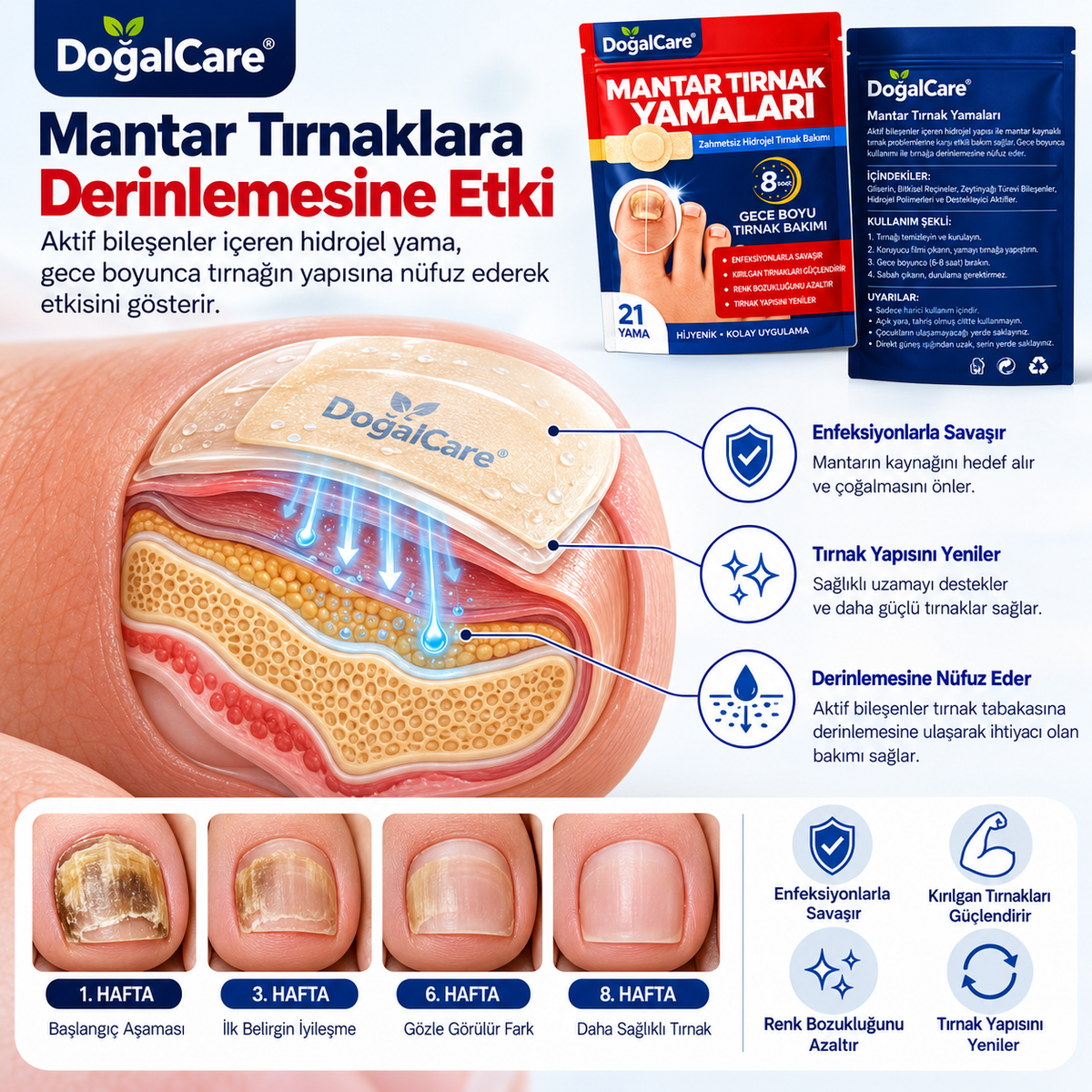 Doğalcare™ Mantar Tırnak Yamaları