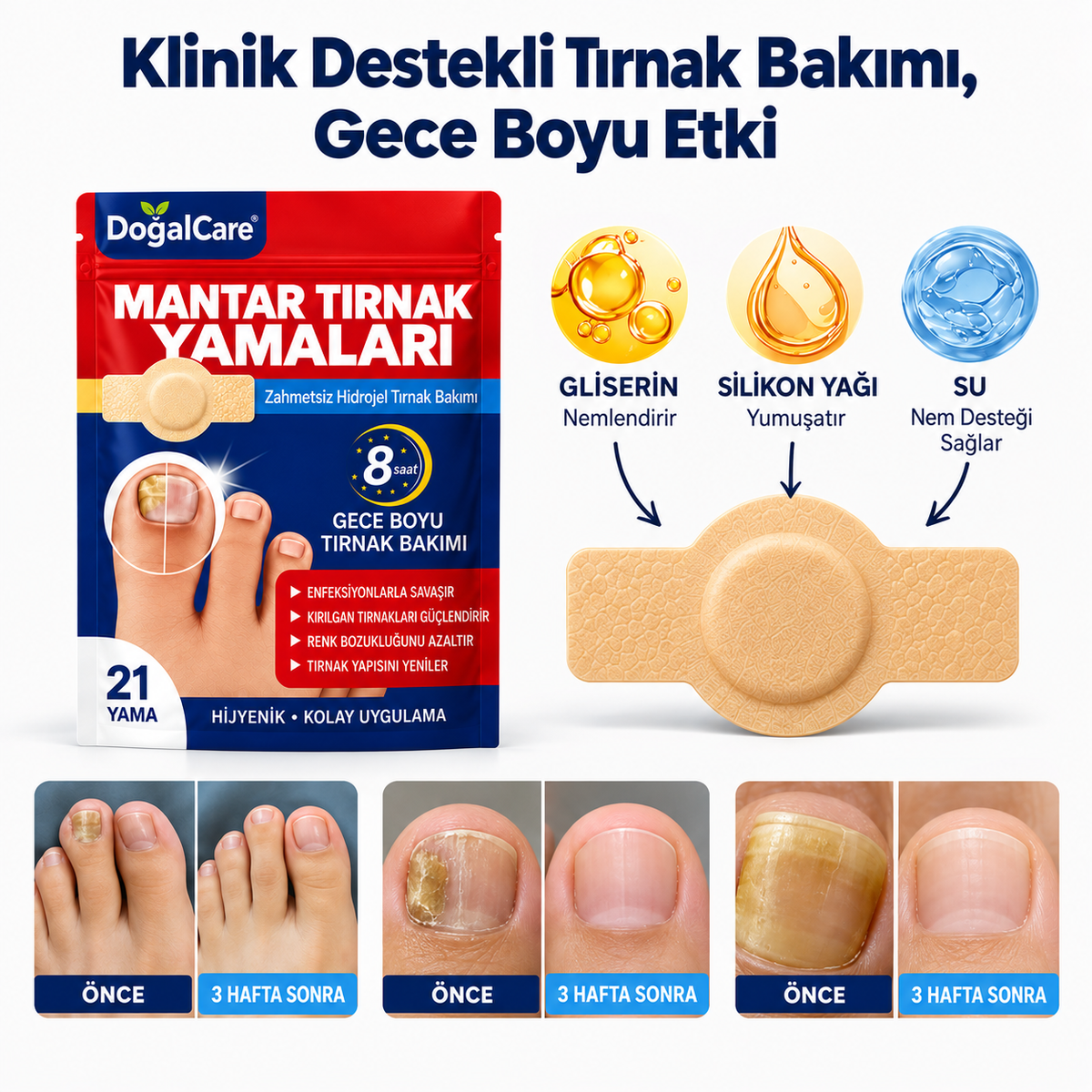 Doğalcare™ Mantar Tırnak Yamaları