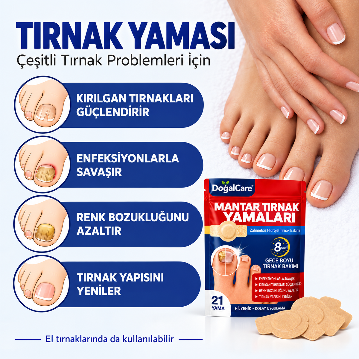 Doğalcare™ Mantar Tırnak Yamaları